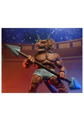 NECA Triceraton Gladiator Scale Action Figure 18 cm Teenage Mutant Ninja Turtles Mirage Comics