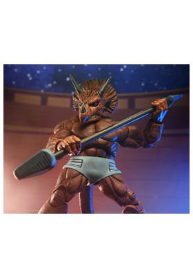 NECA Triceraton Gladiator Scale Action Figure 18 cm Teenage Mutant Ninja Turtles Mirage Comics