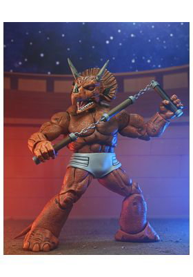 NECA Triceraton Gladiator Scale Action Figure 18 cm Teenage Mutant Ninja Turtles Mirage Comics