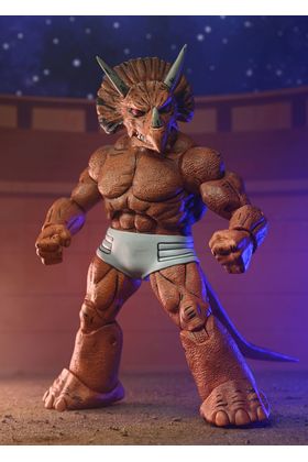 NECA Triceraton Gladiator Scale Action Figure 18 cm Teenage Mutant Ninja Turtles Mirage Comics