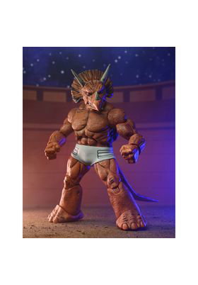 NECA Triceraton Gladiator Scale Action Figure 18 cm Teenage Mutant Ninja Turtles Mirage Comics