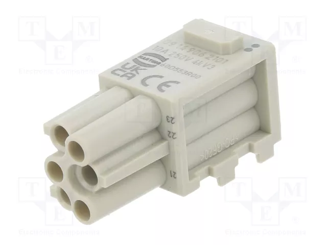HARTING Módulo de conector hembra Han-Modular® Domino Han D® de 6 pines