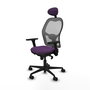 PIQUERAS Y CRESPO Silla de oficina Jorquera Morado y Gris