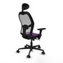 PIQUERAS Y CRESPO Silla de oficina Jorquera Morado y Gris