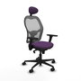 PIQUERAS Y CRESPO Silla de oficina Jorquera Morado y Gris