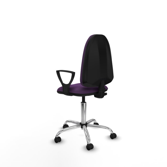PIQUERAS Y CRESPO Silla de oficina Aýna Morada con Brazos Fijos