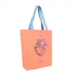 Enfermanía Tote Bag Canvas Corazon Bolso de Tela Resistente y Versátil con Cremallera y Bolsillo Interno para el Día a Día y el Trabajo