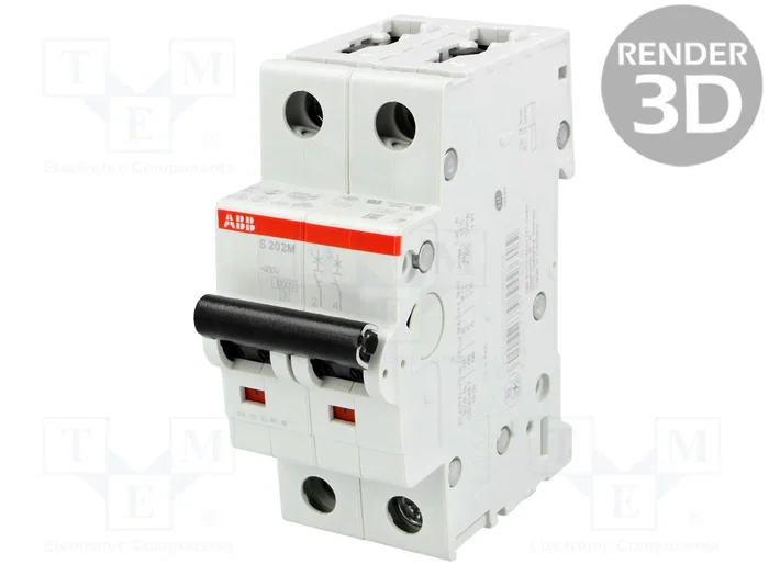 ABB S200M-C8 Interruptor Magnetotérmico 2 Polos 8A ABB S200M-C8 Interruptor Magnetotérmico 2 Polos 8A