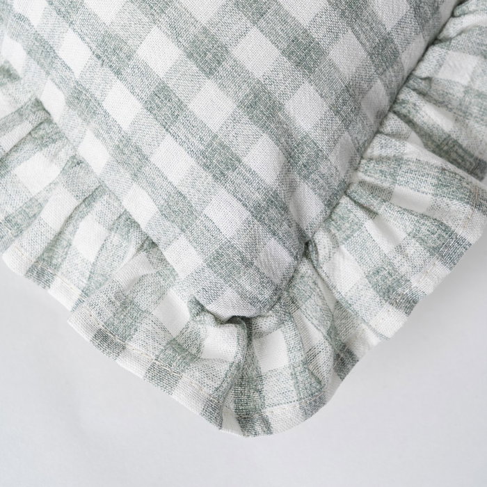 Cojín Cuadros Gris Algodón 43 X 43 cm (Set de 2) Cojín Cuadros Gris Algodón 43 X 43 cm (Set de 2)