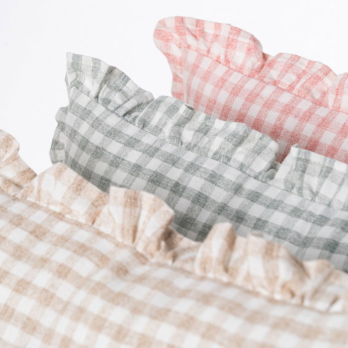 Cojín Cuadros Gris Algodón 43 X 43 cm (Set de 2) Cojín Cuadros Gris Algodón 43 X 43 cm (Set de 2)