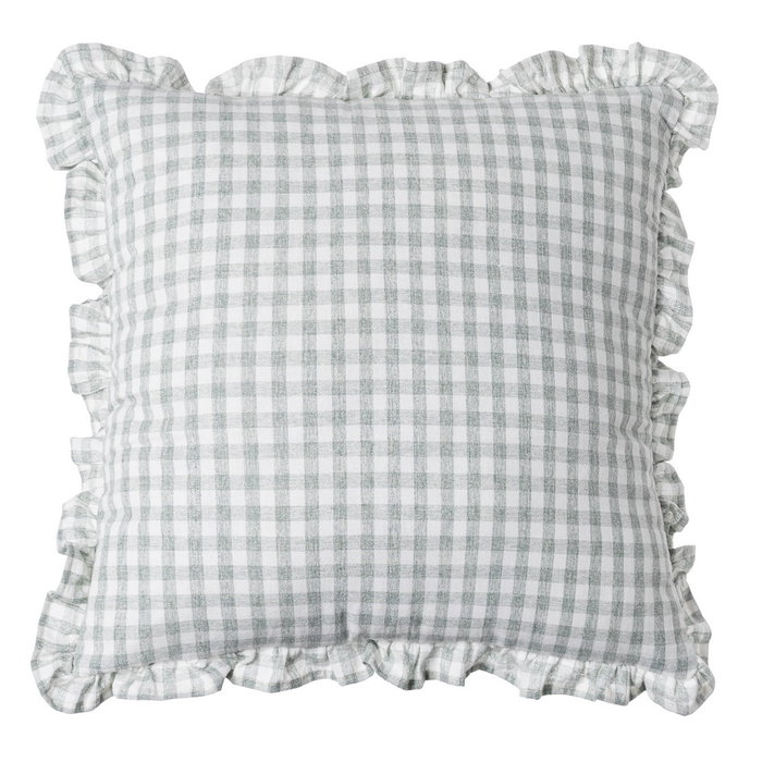 Cojín Cuadros Gris Algodón 43 X 43 cm (Set de 2) Cojín Cuadros Gris Algodón 43 X 43 cm (Set de 2)