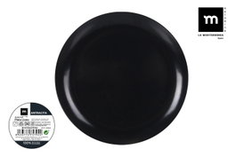 La Mediterranea Plato Llano Melamina Antracita 25 cm (24 Unidades) inevitablemente profesional