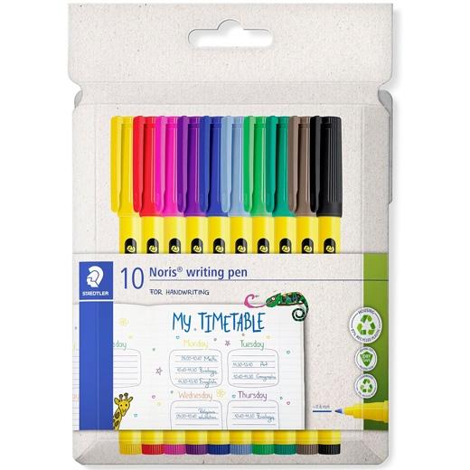 Staedtler Rotulador Noris Writing Pen 307 Punta Fina Estuche 10 Unidades Colores Surtidos Staedtler Rotulador Noris Writing Pen 307 Punta Fina Estuche 10 Unidades Colores Surtidos