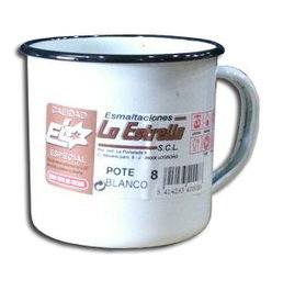 LA ESTRELLA Pote 10 cm Porcelana Esmaltada Rústica 400010
