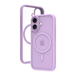 Dbramante1928 Grenen MS Funda protectora para Apple iPhone 17, plástico reciclado, resistente a impactos y polvo, carga inalámbrica, color púrpura