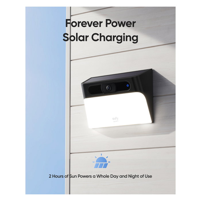 Eufy Solar Wall Light Cam S120 Cámara Solar con Luz de Pared 2K Eufy Solar Wall Light Cam S120 Cámara Solar con Luz de Pared 2K