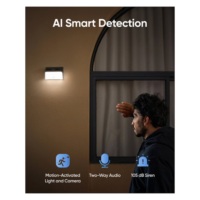 Eufy Solar Wall Light Cam S120 Cámara Solar con Luz de Pared 2K Eufy Solar Wall Light Cam S120 Cámara Solar con Luz de Pared 2K