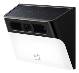 Eufy Solar Wall Light Cam S120 - Cámara de Seguridad Exterior Inalámbrica 2K con Luz LED y Panel Solar, Visión Nocturna Color, IA, IP65, Alexa/Google Assistant, Sin Cuotas