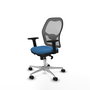 PIQUERAS Y CRESPO Silla de oficina Jorquera con mecanismo Sincro, Azul claro y Gris