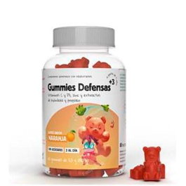 HERBORA Sensa Kids Defensas Gummies Sabor Naranja con Vitamina C, D y Zinc para Niños 60 Unidades