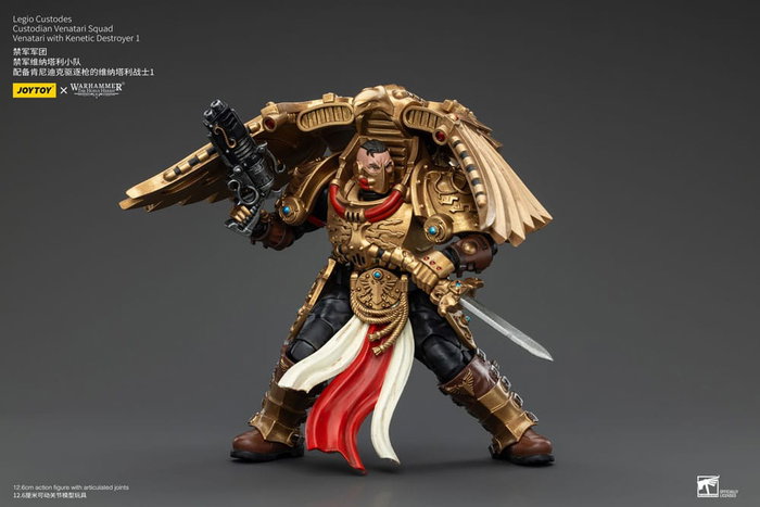 Warhammer The Horus Heresy Figura 1/18 Legio Custodes Custodian Venatari Squad Venatari with Kenetic Destroyer 1 13 cm