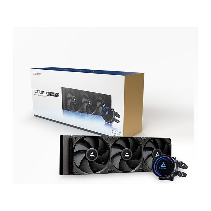Chieftec Iceberg 360 DARK Refrigeración Líquida AIO para PC | Compatible Intel LGA 1700/1200/1151/1155/1156/1851 y AMD AM5/AM4