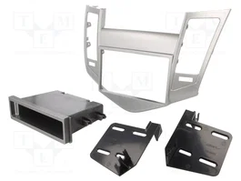 METRA Bastidor de montaje de radio para Chevrolet Cruze, 1 DIN y 2 DIN, Plata
