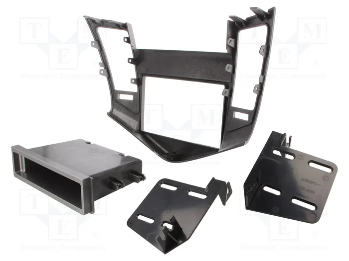 METRA Bastidor de montaje de radio para Chevrolet Cruze, 1 DIN y 2 DIN, Plata