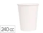 Blanca Vaso Termico Carton Blanco 240 cc Paquete de 50 Unidades
