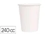 Blanca Vaso Termico Carton Blanco 240 cc Paquete de 50 Unidades