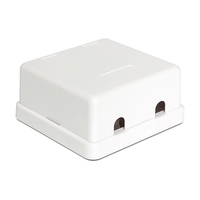 DeLOCK Keystone Leergehäuse 2 Port 86207 Blanco DeLOCK Keystone Leergehäuse 2 Port 86207 Blanco