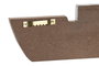 DKD Home Decor Perchero Mediterraneo Blanco Natural Madera MDF 5 x 11 x 40 cm (8 Unidades)