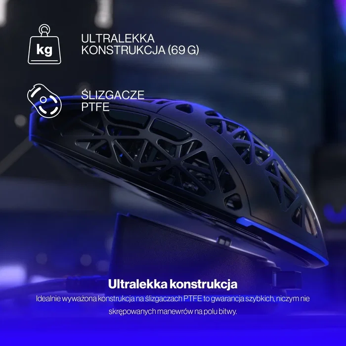 ENDORFY LIV Plus Wireless Ratón Gaming Ultraligero con Sensor PixArt PAW3395 26000DPI y Base de Carga