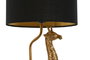 DKD Home Decor Lámpara de Sobremesa Jirafa Dorado y Negro