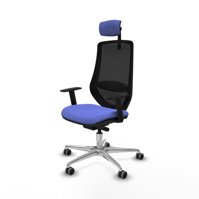 PIQUERAS Y CRESPO Silla de oficina Mardos con mecanismo Sincro/Traslack, Azul claro y Negro PIQUERAS Y CRESPO Silla de oficina Mardos con mecanismo Sincro/Traslack, Azul claro y Negro