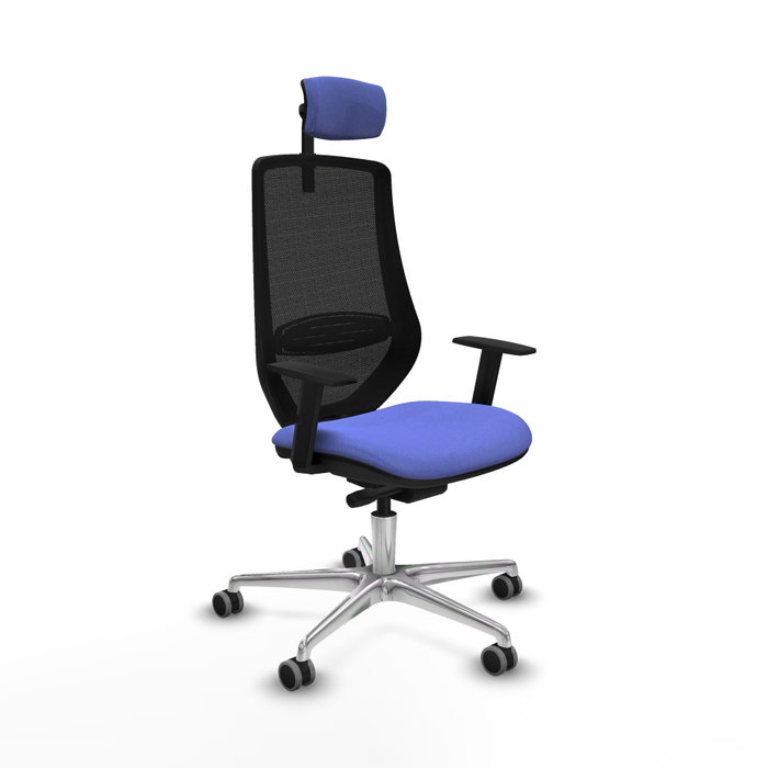 PIQUERAS Y CRESPO Silla de oficina Mardos con mecanismo Sincro/Traslack, Azul claro y Negro PIQUERAS Y CRESPO Silla de oficina Mardos con mecanismo Sincro/Traslack, Azul claro y Negro