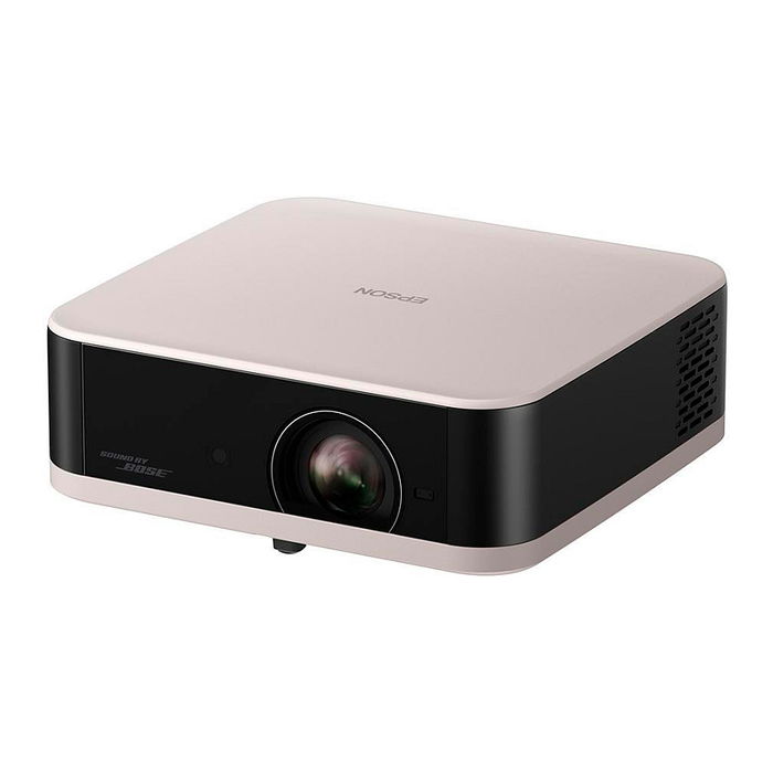 Epson EF-61R LifeStudio Pop Proyector 3LCD LED Portátil 700 Lúmenes, Full HD 1080p, WiFi, Bluetooth, Google TV, HDR10, Altavoces Dolby, Negro/Rosa