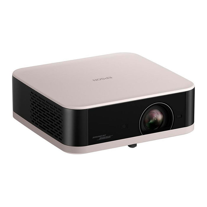 Epson EF-61R LifeStudio Pop Proyector 3LCD LED Portátil 700 Lúmenes, Full HD 1080p, WiFi, Bluetooth, Google TV, HDR10, Altavoces Dolby, Negro/Rosa