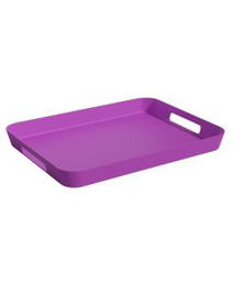 1946 Bandeja Rectangular Violeta Con Asas 1946 (4 Unidades) Medidas 40x30x4 cm