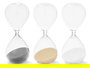Giftdecor Reloj de Arena 20 cm Surtido Neutro 30 Minutos Aproximado Vidrio y Arena (Set de 12)