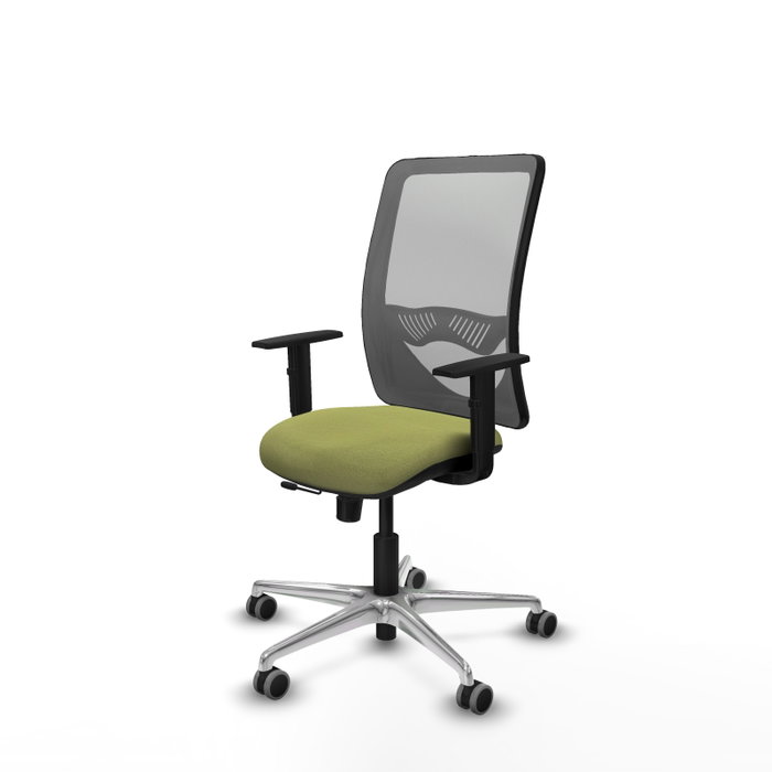 PIQUERAS Y CRESPO Silla de oficina Zulema Verde oliva/Gris
