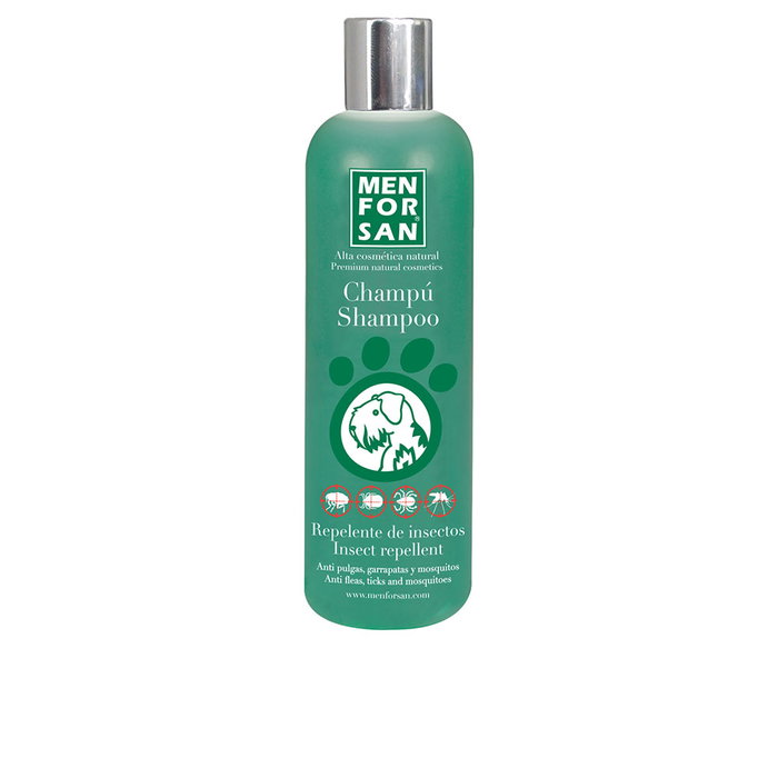 Menforsan Champú Repelente con Citronela para Perros Elimina Pulgas y Garrapatas Previene Mosquitos 300 mL Menforsan Champú Repelente con Citronela para Perros Elimina Pulgas y Garrapatas Previene Mosquitos 300 mL
