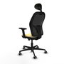 PIQUERAS Y CRESPO Silla de oficina Jorquera con Mecanismo Sincro/Traslack Crema y Negro