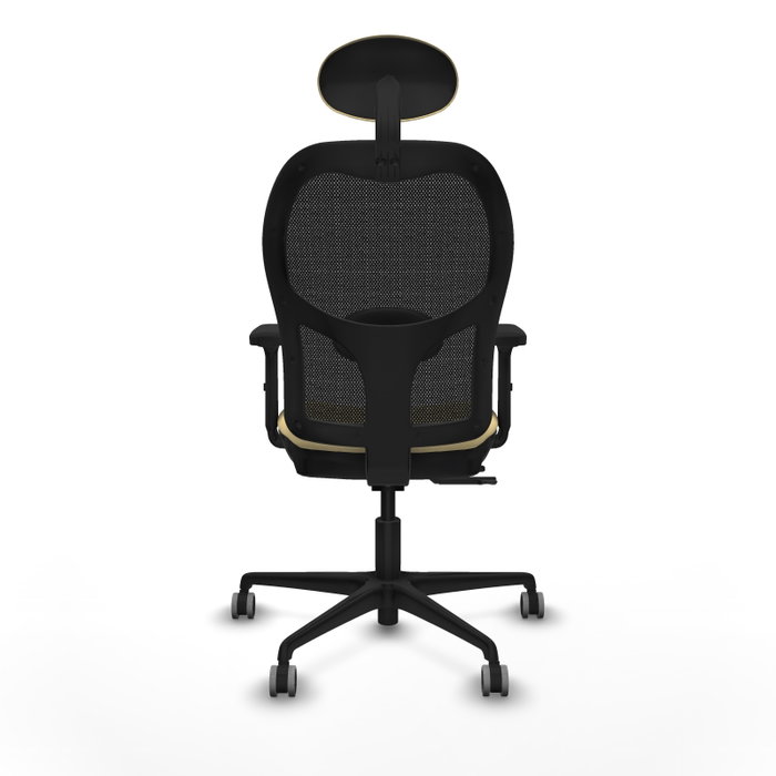 PIQUERAS Y CRESPO Silla de oficina Jorquera con Mecanismo Sincro/Traslack Crema y Negro PIQUERAS Y CRESPO Silla de oficina Jorquera con Mecanismo Sincro/Traslack Crema y Negro