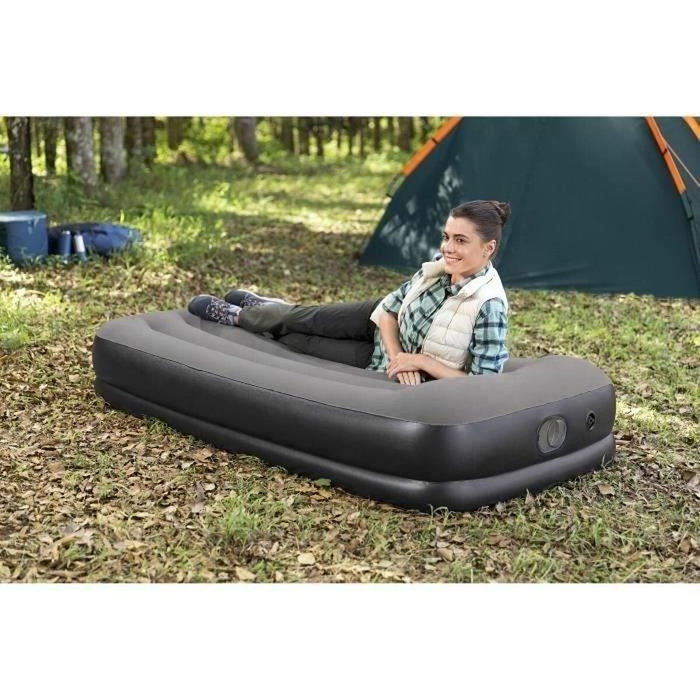 Bestway Colchón hinchable 671BT Tritech Twin para 1 persona con bomba USB