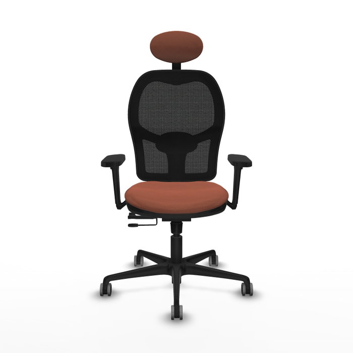 PIQUERAS Y CRESPO Silla de oficina Jorquera con mecanismo Sincro/Traslack, Marrón y Negro PIQUERAS Y CRESPO Silla de oficina Jorquera con mecanismo Sincro/Traslack, Marrón y Negro