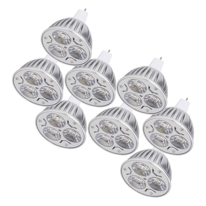 Pack 8 Bombillas LED GU5,3 6W 515Lm 3000K Blanco Cálido