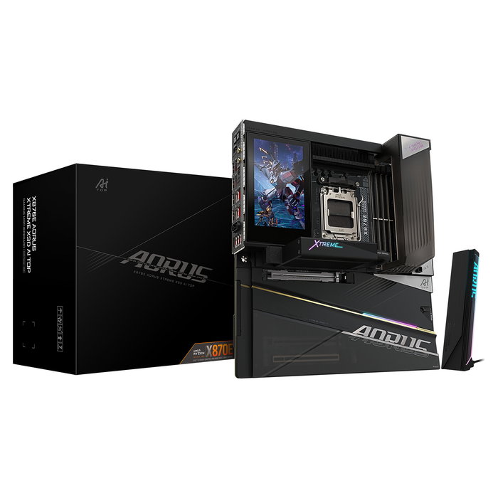 Gigabyte X870E AORUS XTREME X3D AI TOP Placa Base AMD AM5 DDR5 PCIe 5.0 M.2 Wi-Fi 7 LAN 10GbE USB 4 Compatible con AMD Ryzen 7000/8000/9000 Series Gigabyte X870E AORUS XTREME X3D AI TOP Placa Base AMD AM5 DDR5 PCIe 5.0 M.2 Wi-Fi 7 LAN 10GbE USB 4 Compatible con AMD Ryzen 7000/8000/9000 Series