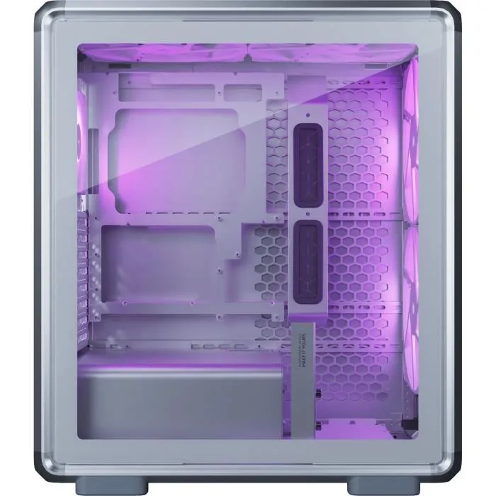 Cooler Master Caja PC Torre Media MasterFrame 500 Mesh Silver ARGB, MF500MSHNNS01
