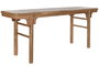 DKD Home Decor Consola Natural Marron Oscuro 194.5x50.5x82.5 cm Teca Reciclada Hecho a Mano